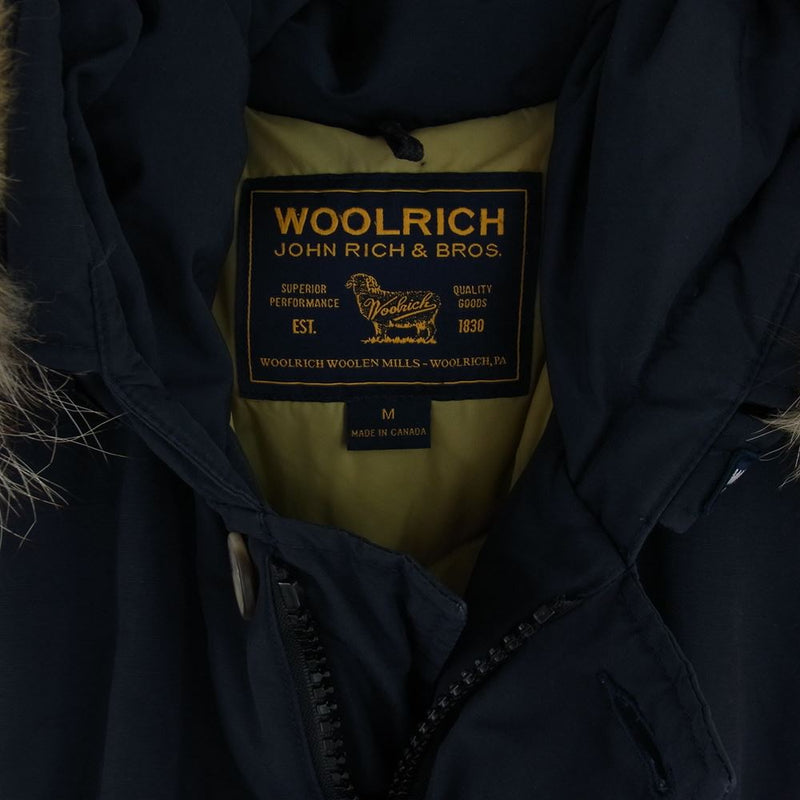 WOOLRICH ウールリッチ 1202039 国内正規品 Arctic Parka アークティックパーカ ダウンジャケット ネイビー ネイビー系 M【中古】