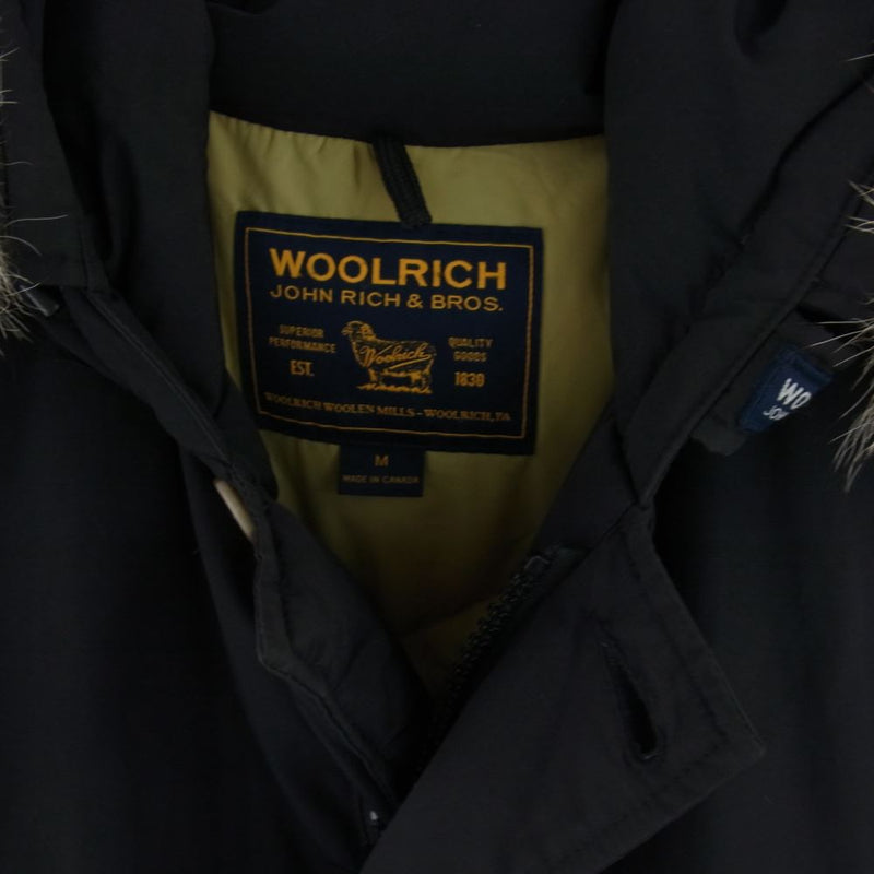WOOLRICH ウールリッチ 1202039 国内正規品 Arctic Parka アークティックパーカ ダウンジャケット ブラック ブラック系 M【中古】