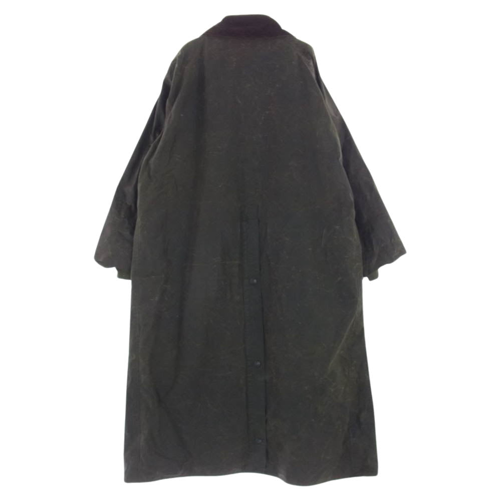 Barbour バブアー 8711585/7 BURGHLEY バーレー 3ワラント オイルドジャケット ハンティングコート ダークブラウン系 C40 102CM【中古】