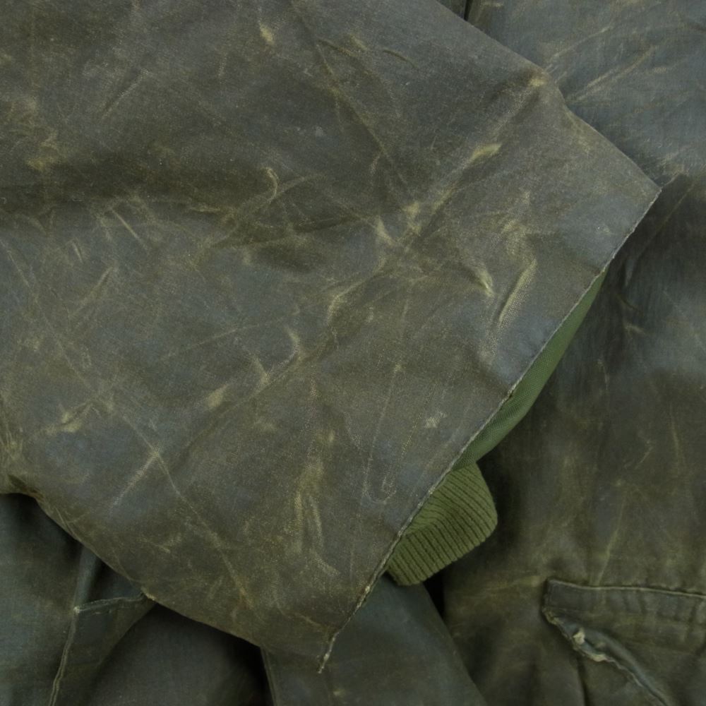 Barbour バブアー 8711585/7 BURGHLEY バーレー 3ワラント オイルドジャケット ハンティングコート ダークブラウン系 C40 102CM【中古】