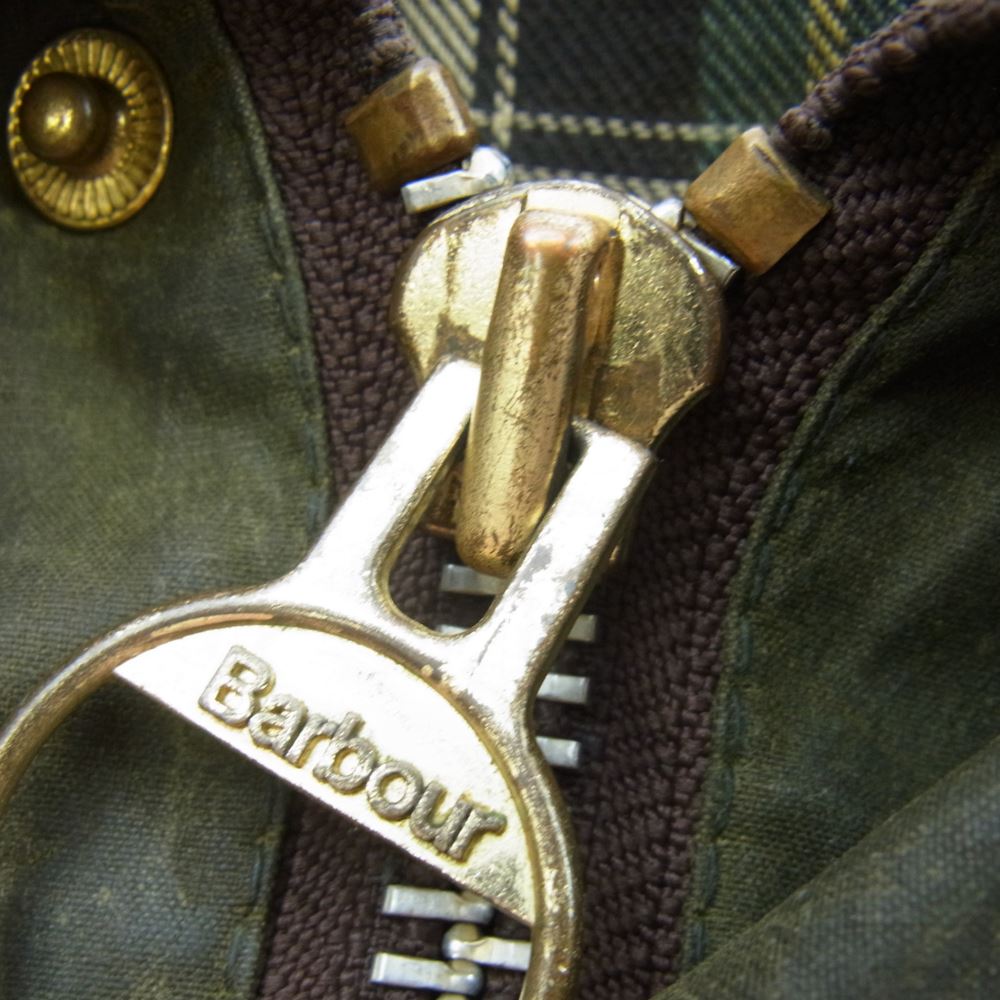 Barbour バブアー 8711585/7 BURGHLEY バーレー 3ワラント オイルドジャケット ハンティングコート ダークブラウン系 C40 102CM【中古】