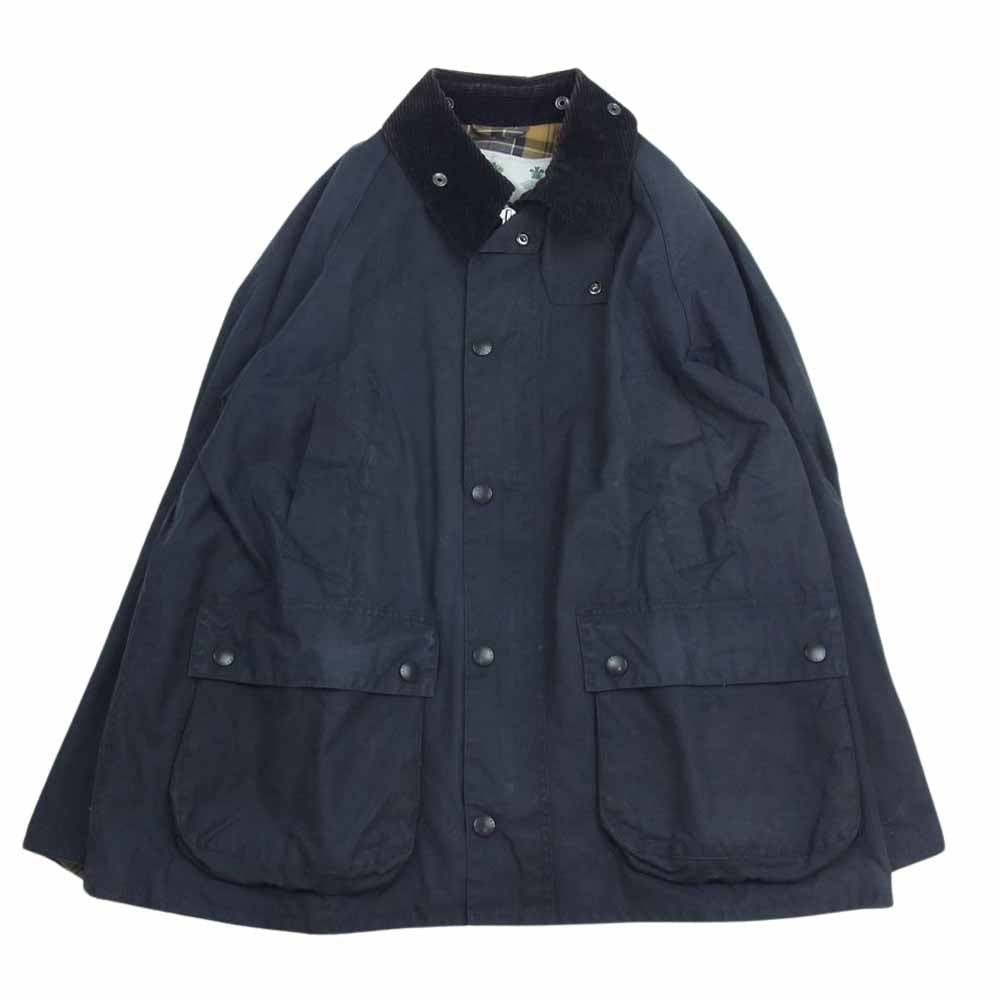 Barbour バブアー 20AW MWX1679NY91 OVERSIZED WAX BEDALE ホワイトレーベル 3ワラント オーバーサイズ ビデイル オイルドジャケット ハンティングジャケット ネイビー系 40【中古】
