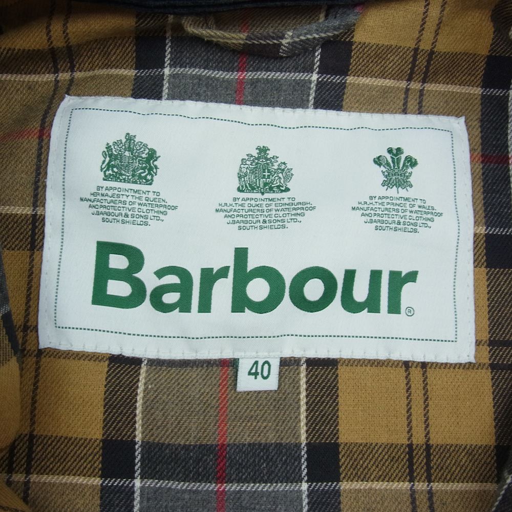 Barbour バブアー 20AW MWX1679NY91 OVERSIZED WAX BEDALE ホワイトレーベル 3ワラント オーバーサイズ ビデイル オイルドジャケット ハンティングジャケット ネイビー系 40【中古】