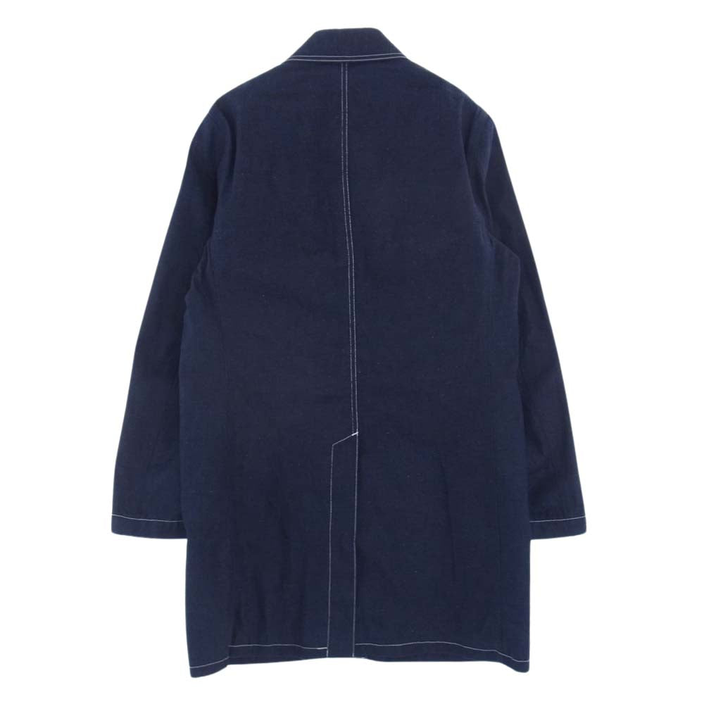 WACKO MARIA ワコマリア 14SS 14SS-CT-15 デニム コート ジャケット 内ストライプ インディゴブルー系 S【中古】