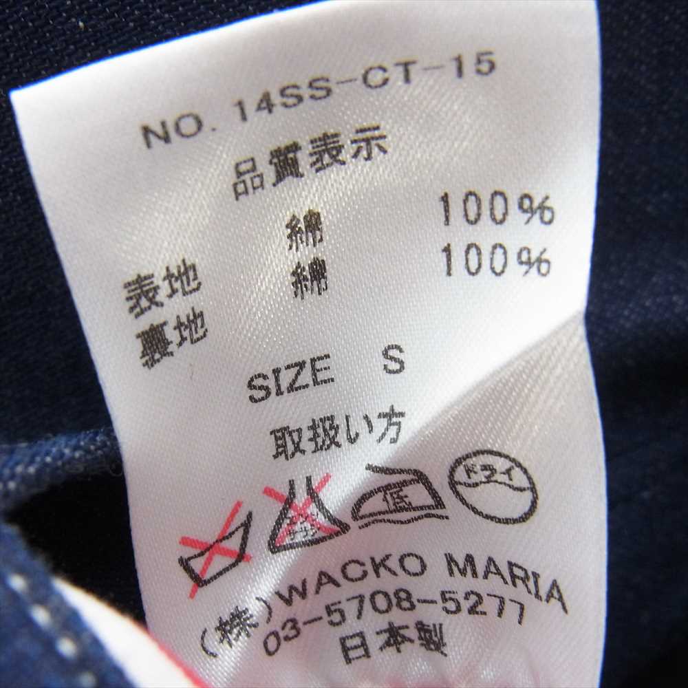 WACKO MARIA ワコマリア 14SS 14SS-CT-15 デニム コート ジャケット 内ストライプ インディゴブルー系 S【中古】