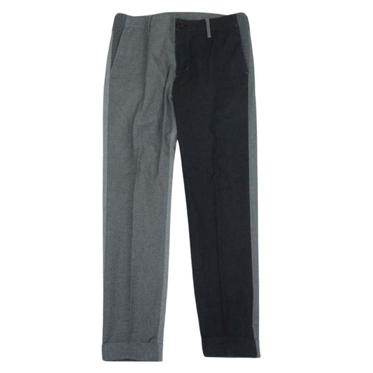 1piu1uguale3 ウノピュウノウグァーレトレ MRP488 CRAZY RIB SLACKS ソフトサーモ クレイジー リブ スラックス パンツ グレー系 4【中古】