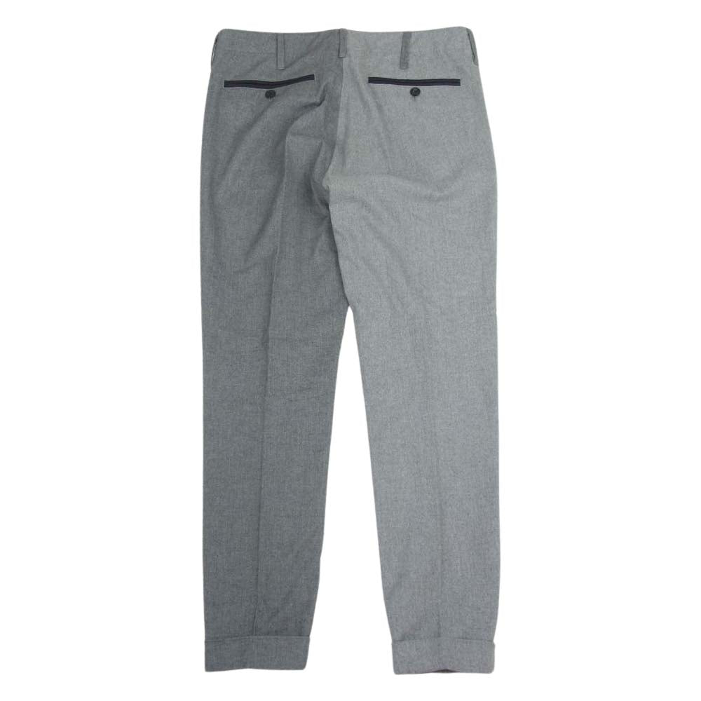 1piu1uguale3 ウノピュウノウグァーレトレ MRP488 CRAZY RIB SLACKS ソフトサーモ クレイジー リブ スラックス パンツ グレー系 4【中古】