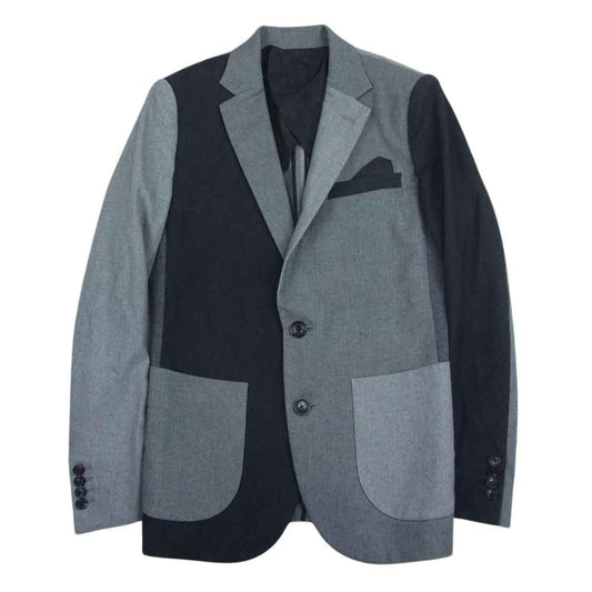 1piu1uguale3 ウノピュウノウグァーレトレ MRB515 CRAZY RIB JACKET ソフトサーモ クレイジー リブ ジャケット グレー系 4【中古】