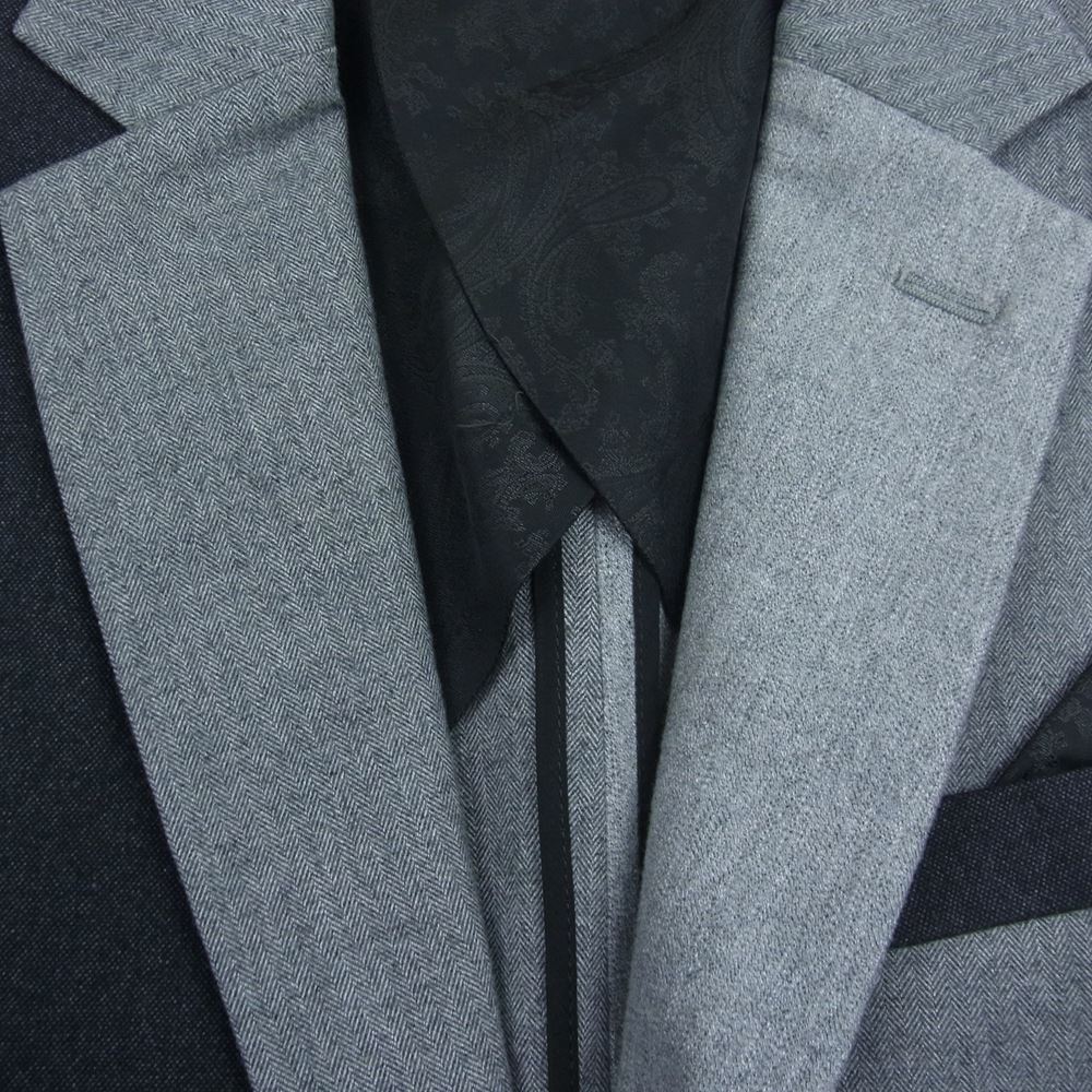 1piu1uguale3 ウノピュウノウグァーレトレ MRB515 CRAZY RIB JACKET ソフトサーモ クレイジー リブ ジャケット グレー系 4【中古】