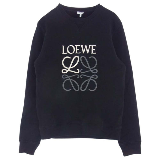 LOEWE ロエベ 22AW H526Y24J07 アナグラム コットン スウェット トレーナー ブラック系 S【中古】