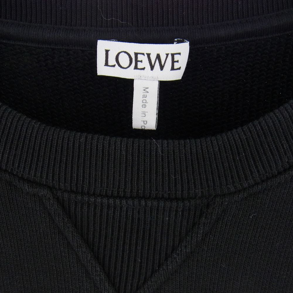 LOEWE ロエベ 22AW H526Y24J07 アナグラム コットン スウェット トレーナー ブラック系 S【中古】