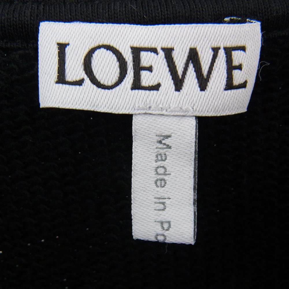 LOEWE ロエベ 22AW H526Y24J07 アナグラム コットン スウェット トレーナー ブラック系 S【中古】