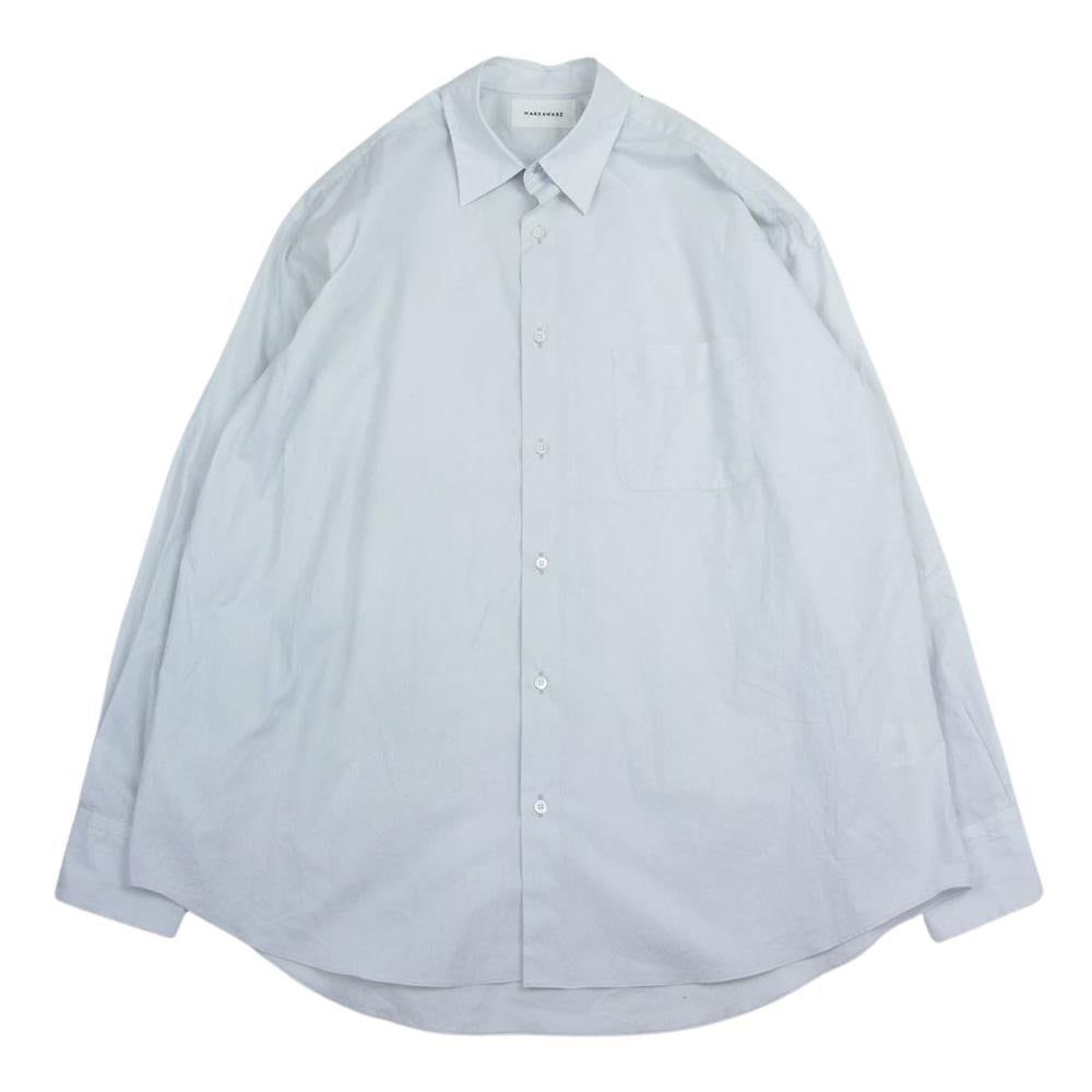 markaware マーカウェア 22AW A22A-10SH01C NEW COMFORT FIT SHIRTS SOKTAS ORGANIC COTTON POPL コンフォート フィット シャツ オーガニックコットン ライトグレー系 2【中古】
