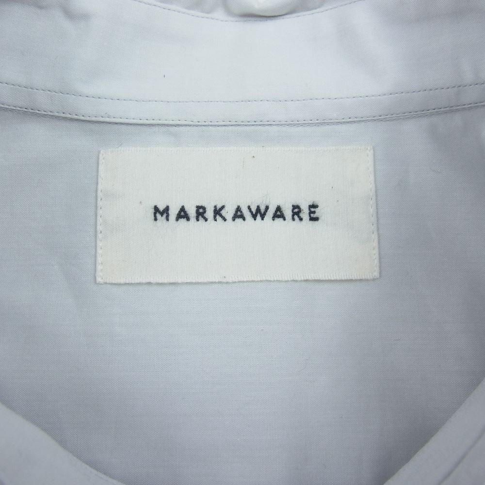 markaware マーカウェア 22AW A22A-10SH01C NEW COMFORT FIT SHIRTS SOKTAS ORGANIC COTTON POPL コンフォート フィット シャツ オーガニックコットン ライトグレー系 2【中古】