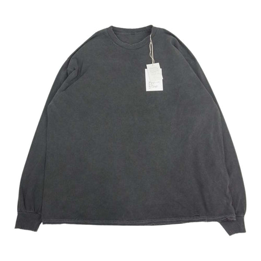 アンセルム ANC-CT40 EMBROIDERY DYED LS T-SHIRT BLACK エンブロイダリー ダイド Tシャツ ロングスリーブ ロンT ブラック ブラック系 OS【新古品】【未使用】【中古】