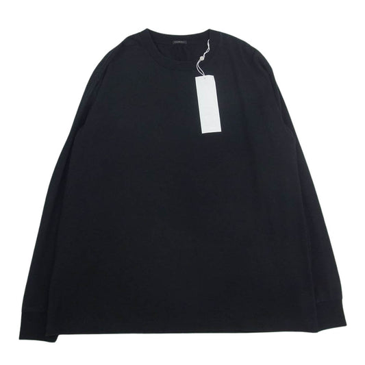 COMOLI コモリ 23AW Y03-05024 空紡天竺 長袖 Tシャツ ロングスリーブ ロンT ブラック系 2【極上美品】【中古】