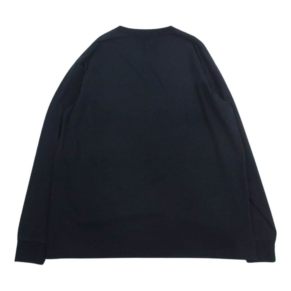 COMOLI コモリ 23AW Y03-05024 空紡天竺 長袖 Tシャツ ロングスリーブ ロンT ブラック系 2【極上美品】【中古】