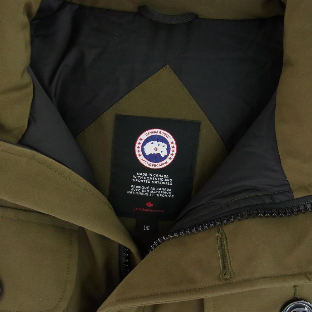 CANADA GOOSE カナダグース 2301JM 国内正規品 サザビーリーグタグ Russel Parka Heritage ラッセルパーカー ダウンジャケット カーキ系 L【中古】
