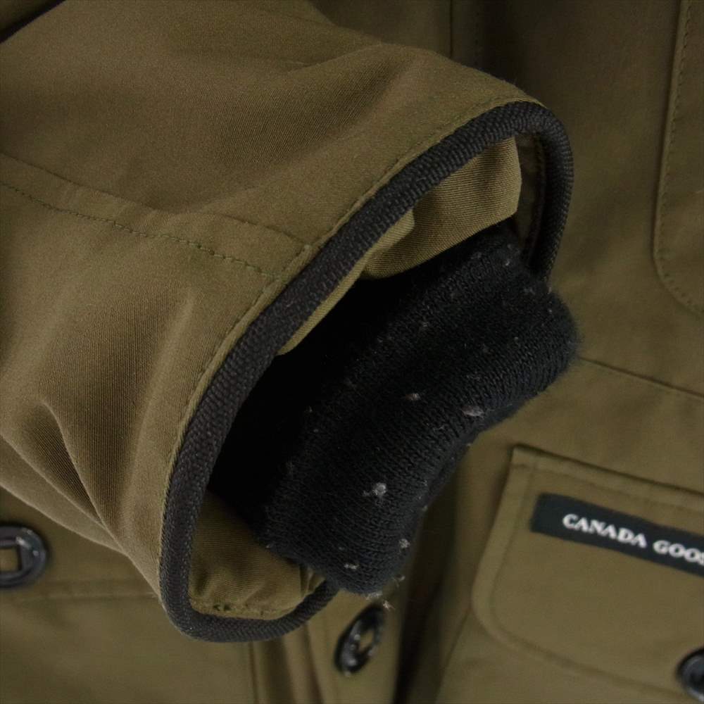 CANADA GOOSE カナダグース 2301JM 国内正規品 サザビーリーグタグ Russel Parka Heritage ラッセルパーカー ダウンジャケット カーキ系 L【中古】