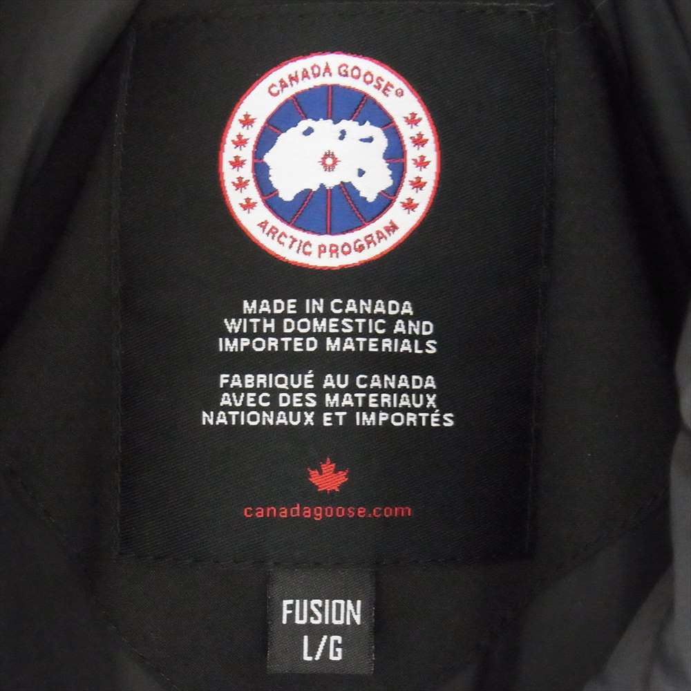 CANADA GOOSE カナダグース 4567MA  国内正規品 サザビーリーグタグ CITADEL PARKA FUSION FIT シタデルパーカ フュージョンフィット ダウンジャケット ブラック ブラック系 L【美品】【中古】