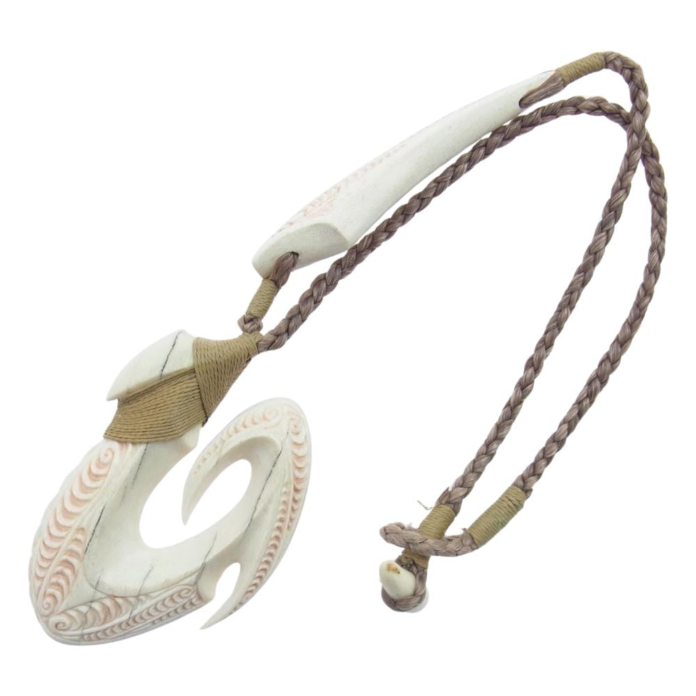 カズボーン フィッシュフック ハワイアンコア ボーン ネックレス オフホワイト系【中古】