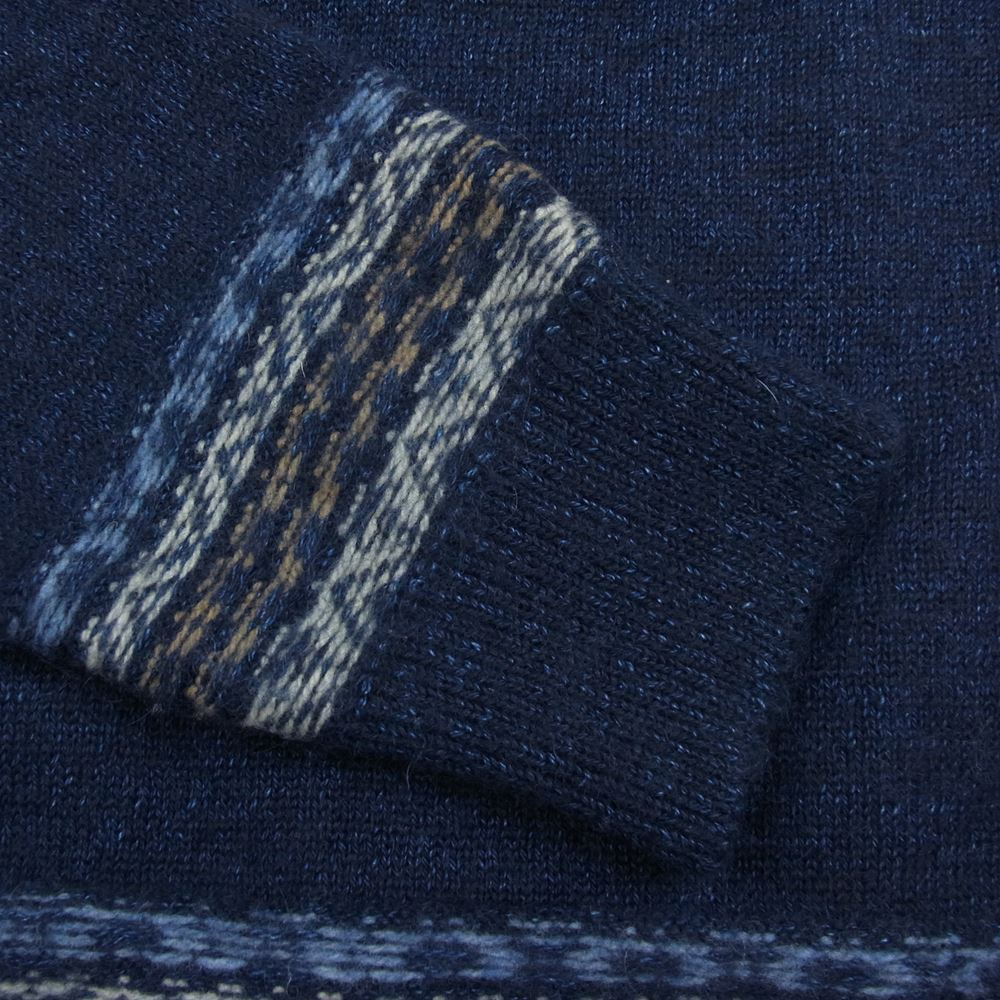 オールドジョー 162KN04 INDIGO MOHAIR NORDECK SWEATER インディゴ