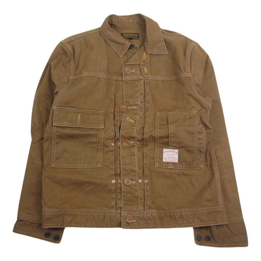 FREEWHEELERS フリーホイーラーズ 2121010 IRONHEAD WORK JACKET ウッズマン アイアンヘッド ワーク ジャケット ブラウン系 38【中古】
