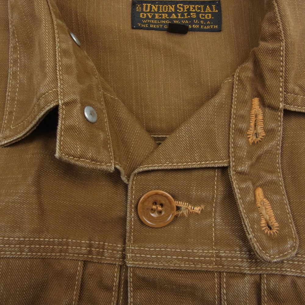 FREEWHEELERS フリーホイーラーズ 2121010 IRONHEAD WORK JACKET ウッズマン アイアンヘッド ワーク ジャケット ブラウン系 38【中古】