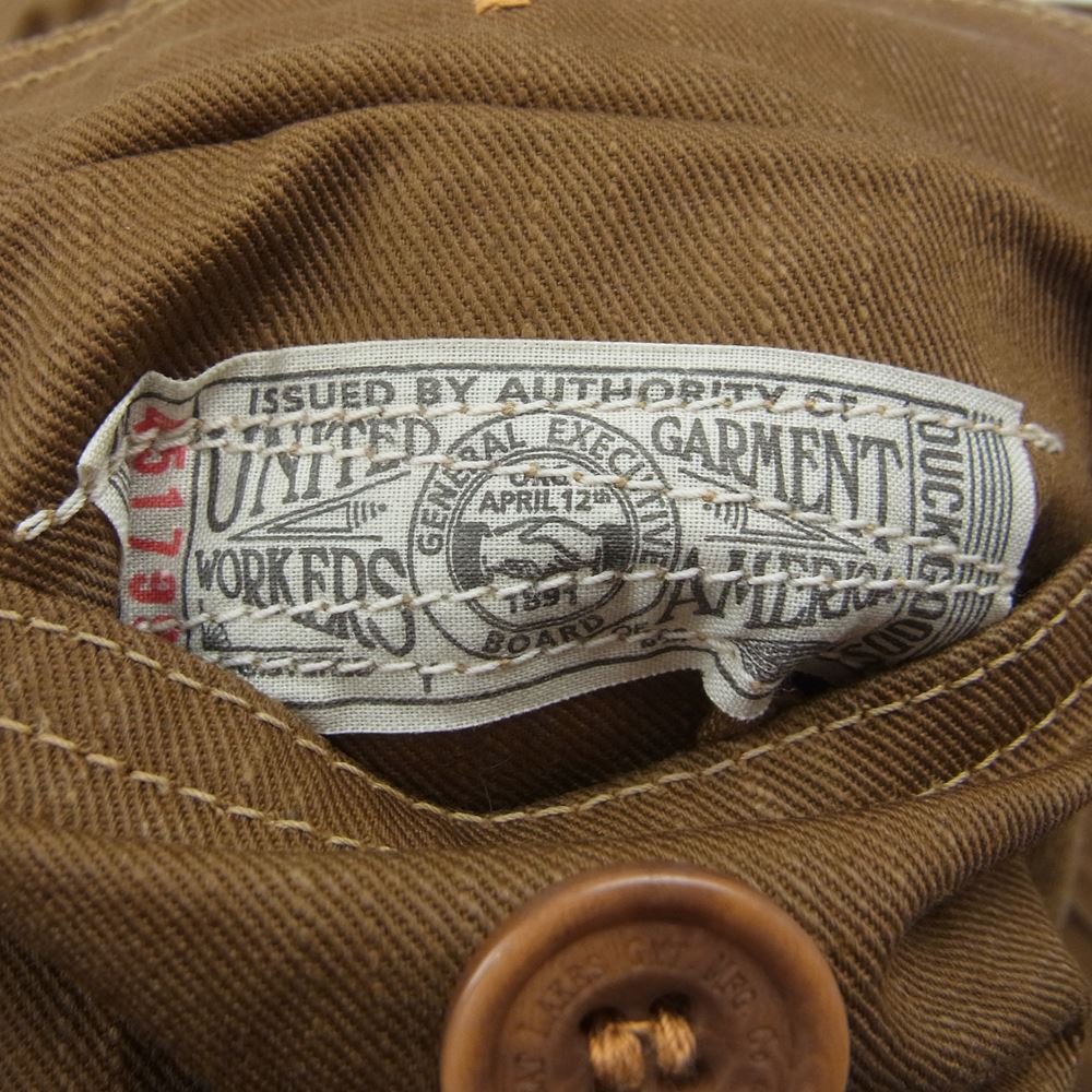 FREEWHEELERS フリーホイーラーズ 2121010 IRONHEAD WORK JACKET ウッズマン アイアンヘッド ワーク ジャケット ブラウン系 38【中古】