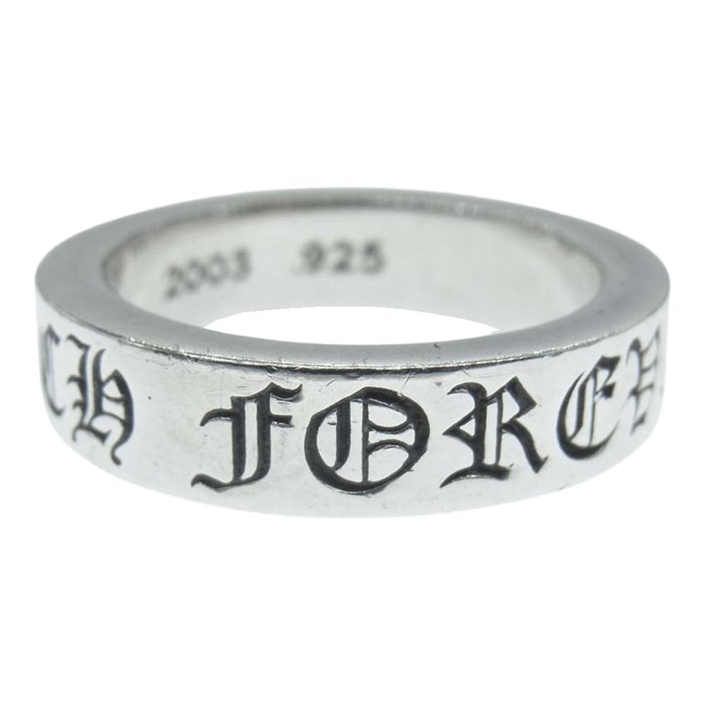 CHROME HEARTS クロムハーツ（原本無） 6mm SPACER FOREVER スペーサー フォーエバー リング シルバー系 21号【中古】