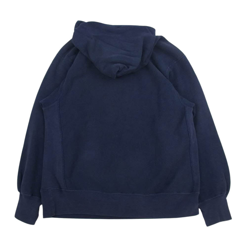 Champion チャンピオン USA製 90s REVERSE WEAVE リバースウィーブ 刺繍タグ vintage ヴィンテージ パーカー スウェット ネイビー系 XL【中古】