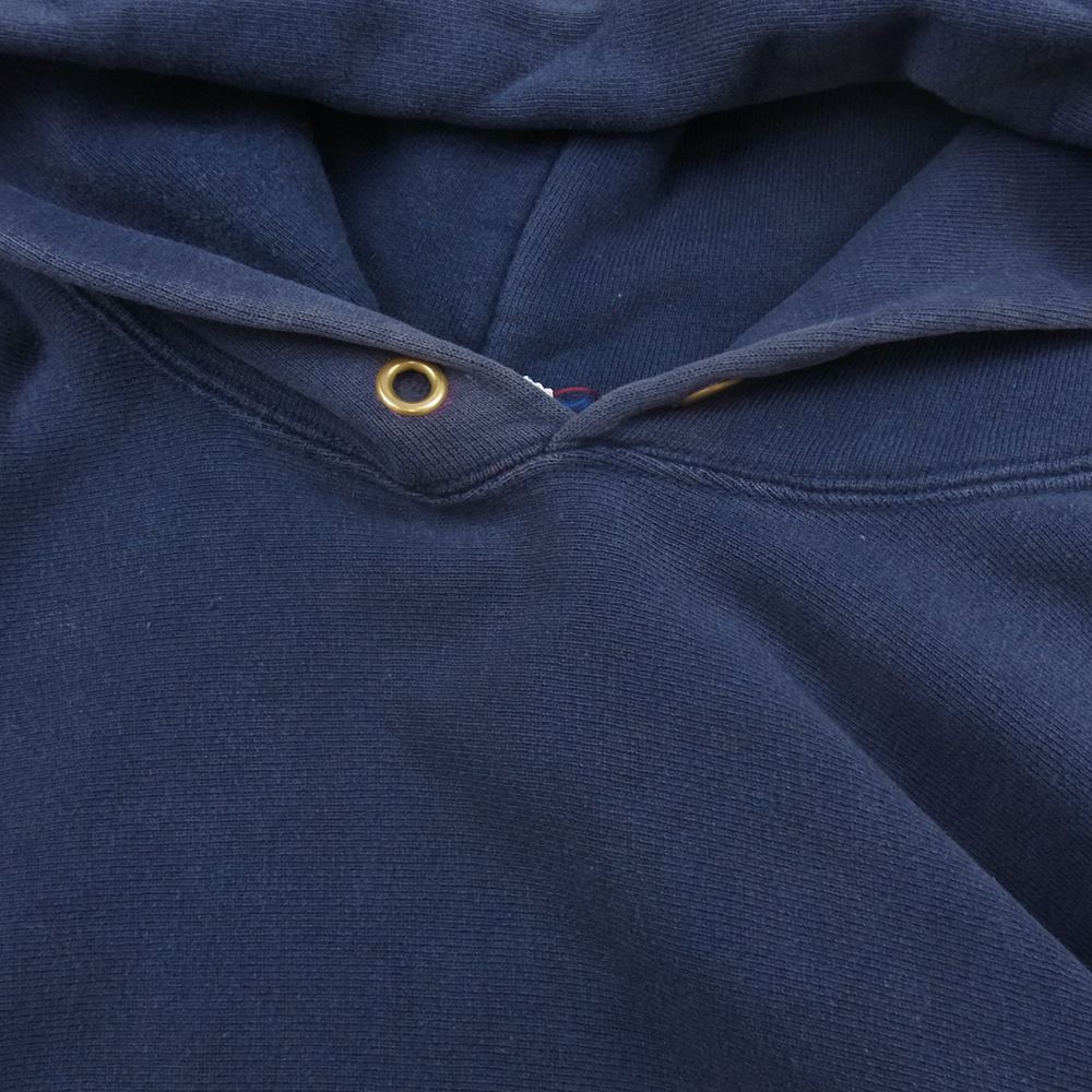 Champion チャンピオン USA製 90s REVERSE WEAVE リバースウィーブ 刺繍タグ vintage ヴィンテージ パーカー スウェット ネイビー系 XL【中古】