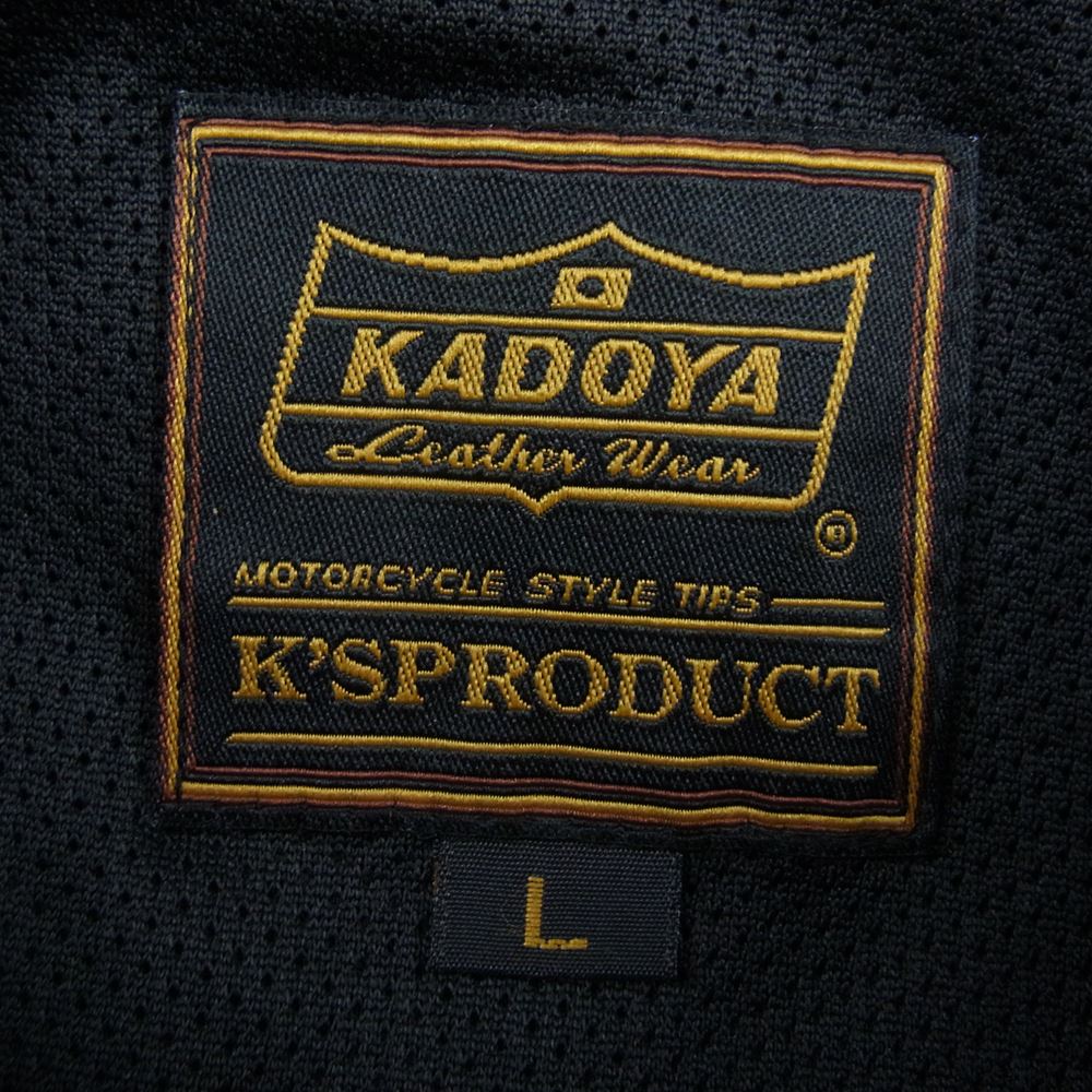 KADOYA カドヤ K'S PRODUCT ライディング メッシュ ジャケット ブラック ブラック系 L【中古】