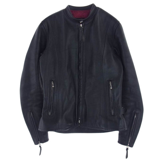 KADOYA カドヤ HEAD FACTORY K’s LEATHER レザー シングル ライダース ジャケット ブラック系【中古】