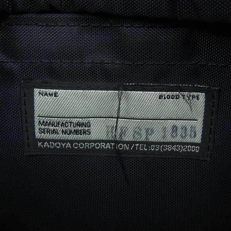 KADOYA カドヤ HFG BAG PTD レザー キルティング ボディ ショルダー バッグ ブラック系【中古】