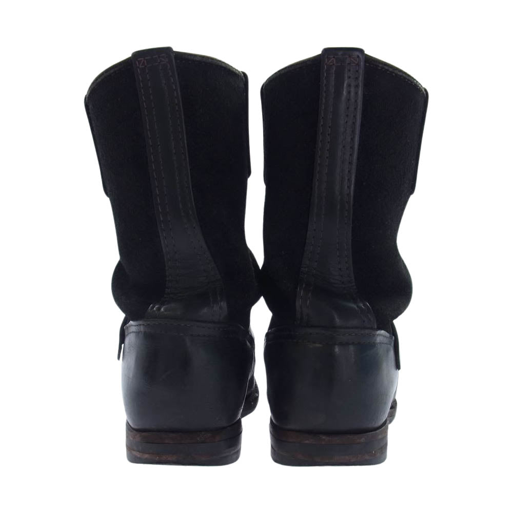 WESCO ウエスコ CUSTOM BOSS カスタム ボス レザー スエード 2トーン エンジニア ワーク ブーツ ブラック系 9【中古】