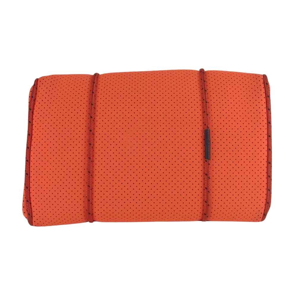 ステートオブエスケープ パンチング メッシュ トート ハンド バッグ レッド系 オレンジ系 ネオンカラー系【中古】