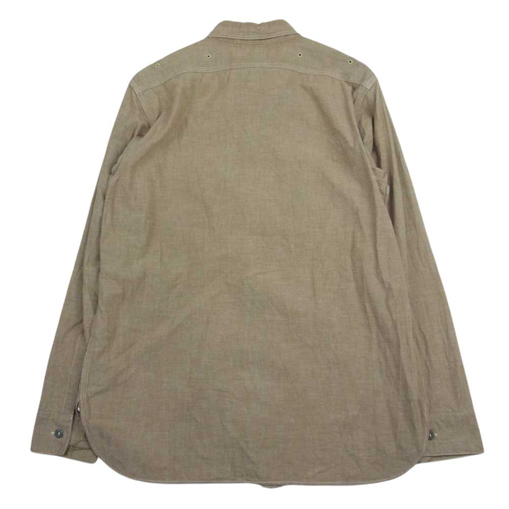 SUGAR CANE シュガーケーン SC27748 シャンブレー 長袖 ワーク シャツ ベージュ系 M【中古】