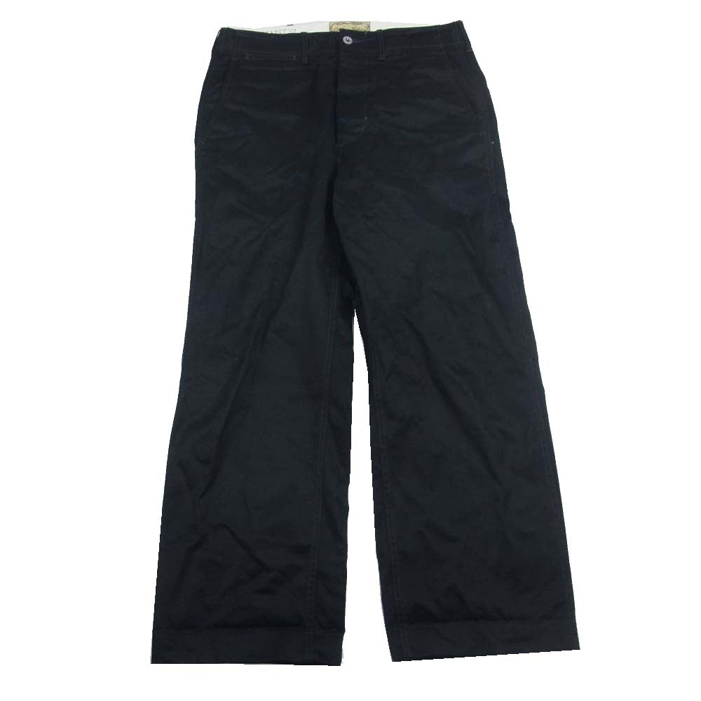 Buzz Rickson's バズリクソンズ WILLIAM GIBSON COLLECTION BLACK CHINO ウィリアム ギブソン ボタンフライ チノパンツ ブラック系 W32【中古】