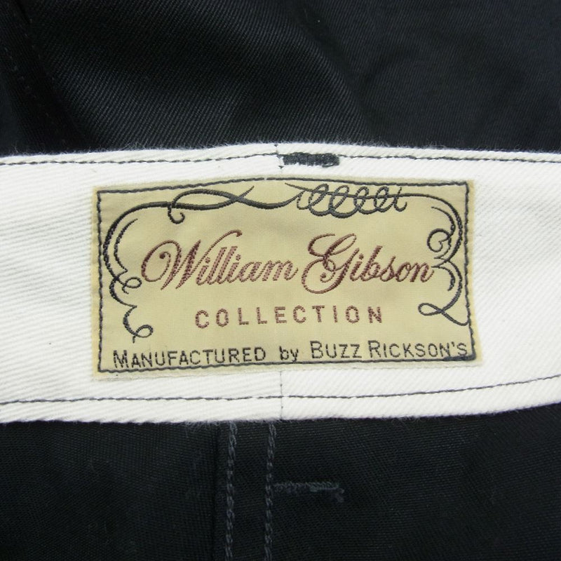 Buzz Rickson's バズリクソンズ WILLIAM GIBSON COLLECTION BLACK CHINO ウィリアム ギブソン ボタンフライ チノパンツ ブラック系 W32【中古】