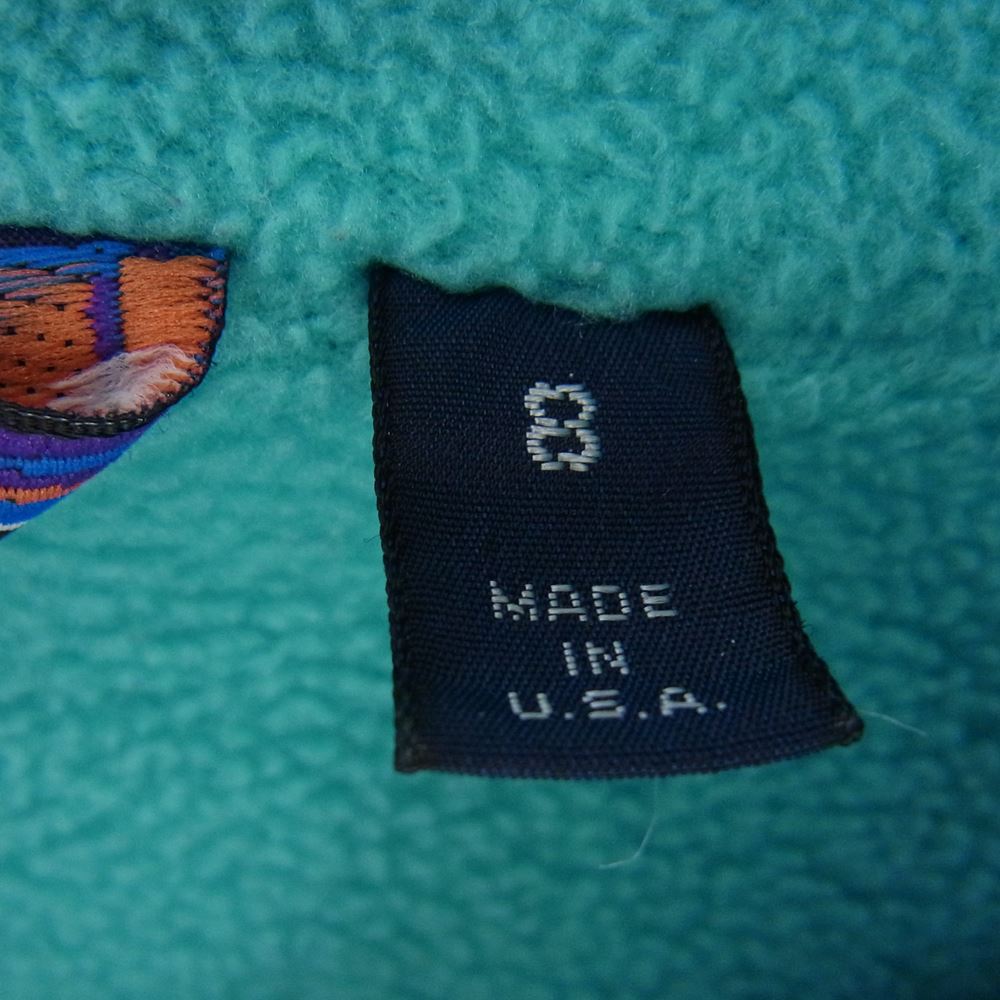 patagonia パタゴニア ヴィンテージ 90s USA製 三角タグ KIDS キッズ シェルド シンチラ ジャケット ブラック系 kids 8【中古】