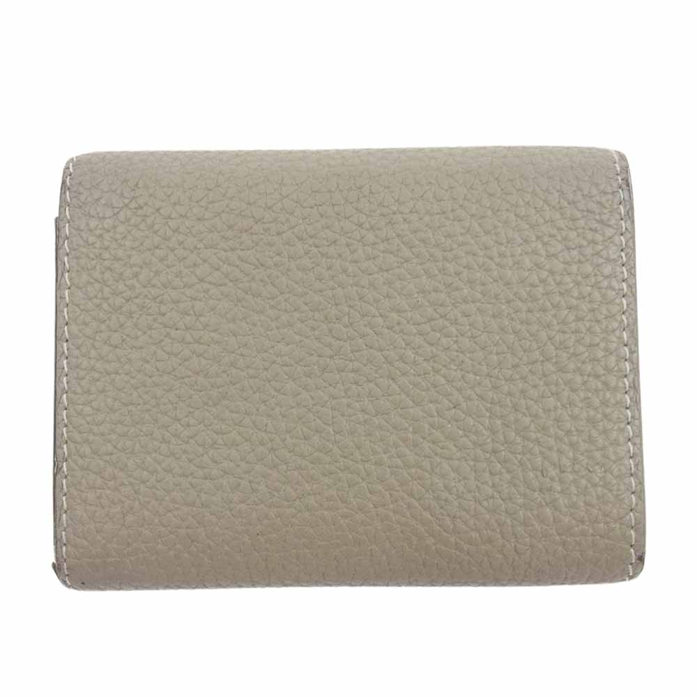 【未使用級✨】 ボナベンチュラ 三つ折り 財布 スモール ウォレット ベージュ BONAVENTURA｜スモールウォレット シュリンクレザー / ミニ財布 三