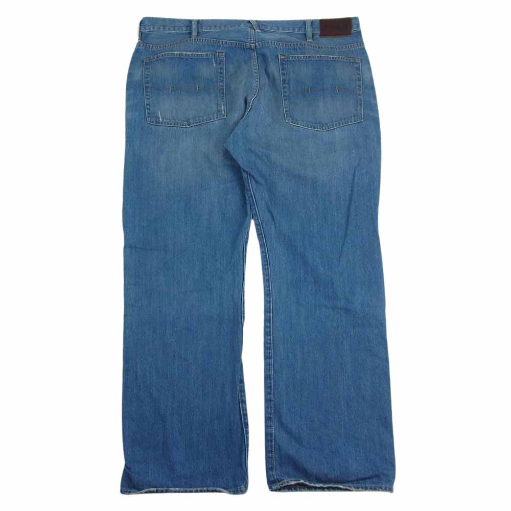 POLO RALPH LAUREN ポロ・ラルフローレン ワイド デニム パンツ ダメージ インディゴブルー系 40/30【中古】