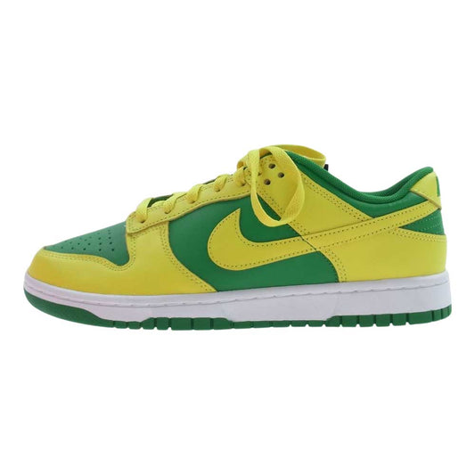 NIKE ナイキ DV0833-300 Dunk Low Reverse Brazil ダンク ロー リバース ブラジル スニーカー イエロー系 グリーン系 28.5cm【新古品】【未使用】【中古】