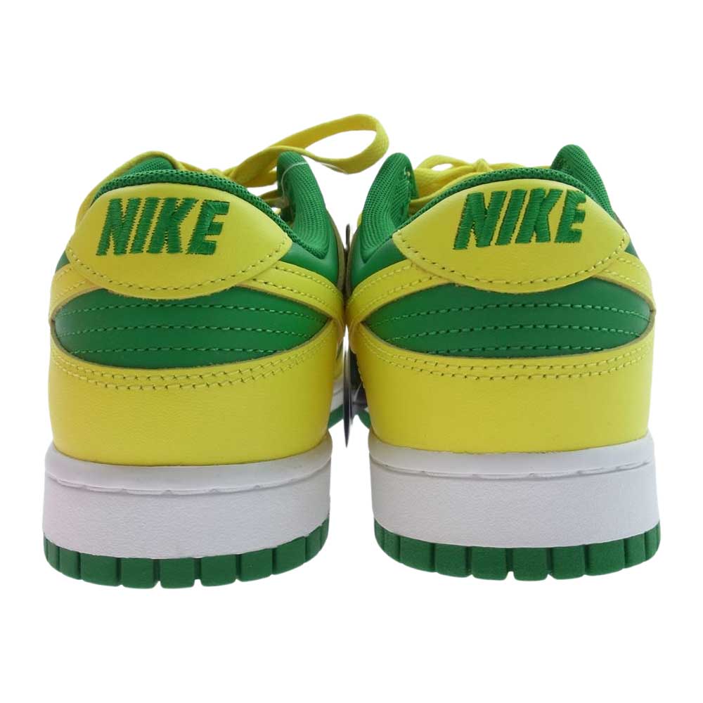 NIKE ナイキ DV0833-300 Dunk Low Reverse Brazil ダンク ロー リバース ブラジル スニーカー イエロー系 グリーン系 28.5cm【新古品】【未使用】【中古】