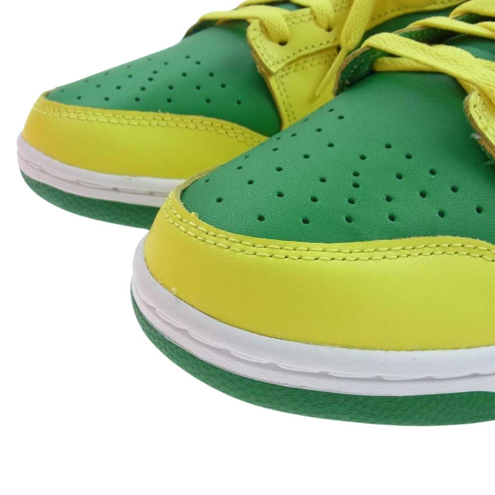 NIKE ナイキ DV0833-300 Dunk Low Reverse Brazil ダンク ロー リバース ブラジル スニーカー イエロー系 グリーン系 28.5cm【新古品】【未使用】【中古】