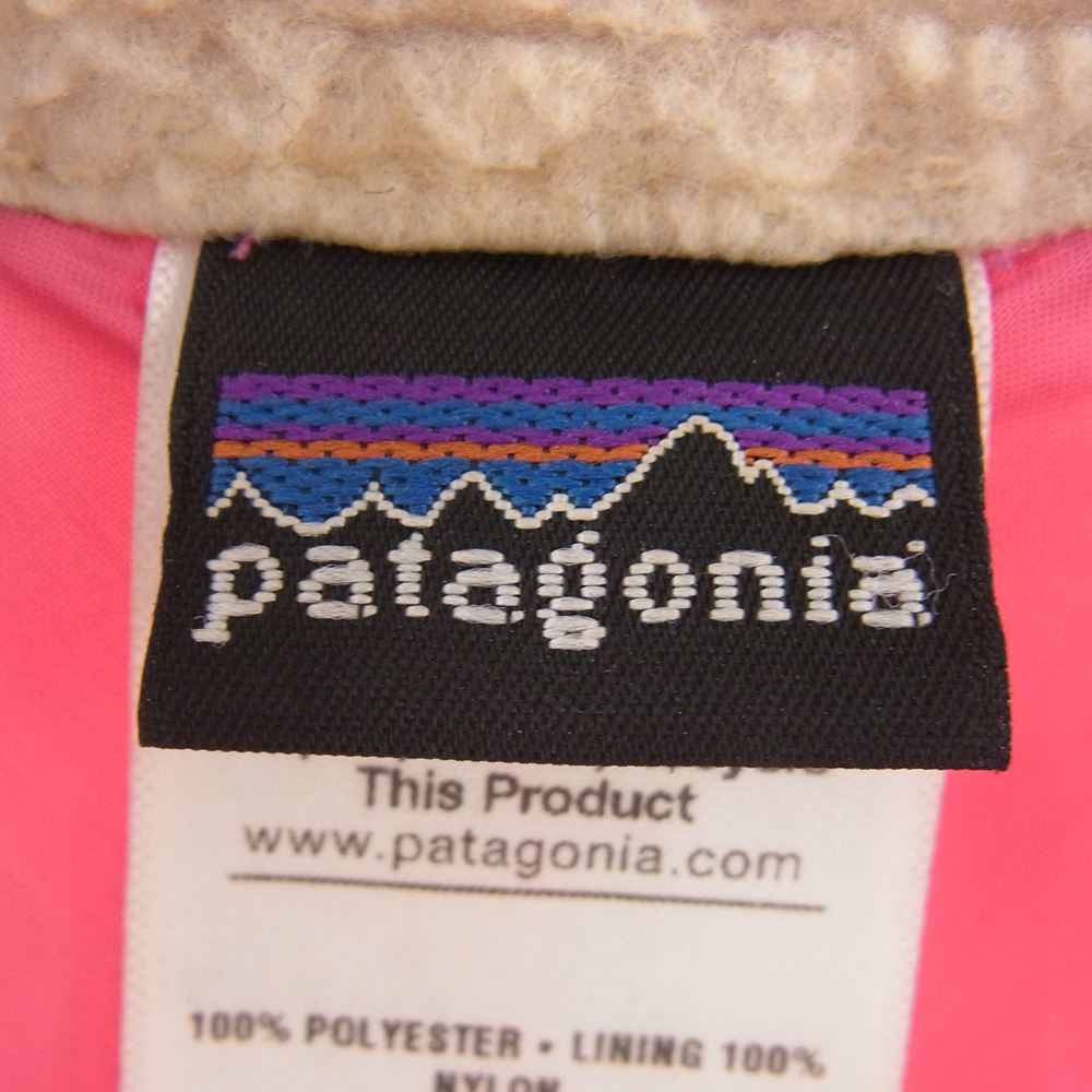 patagonia パタゴニア 12AW 65643 キッズ Retro-x レトロX ボアフリース レトロパイル ジャケット オフホワイト系 L【中古】