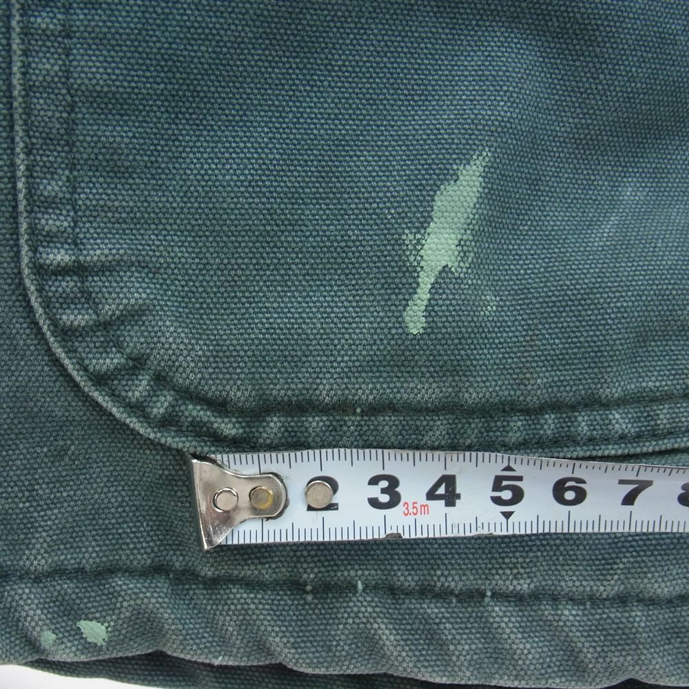 Carhartt カーハート 裏地ブランケット ダック カバーオール ジャケット エメラルドグリーン系【中古】