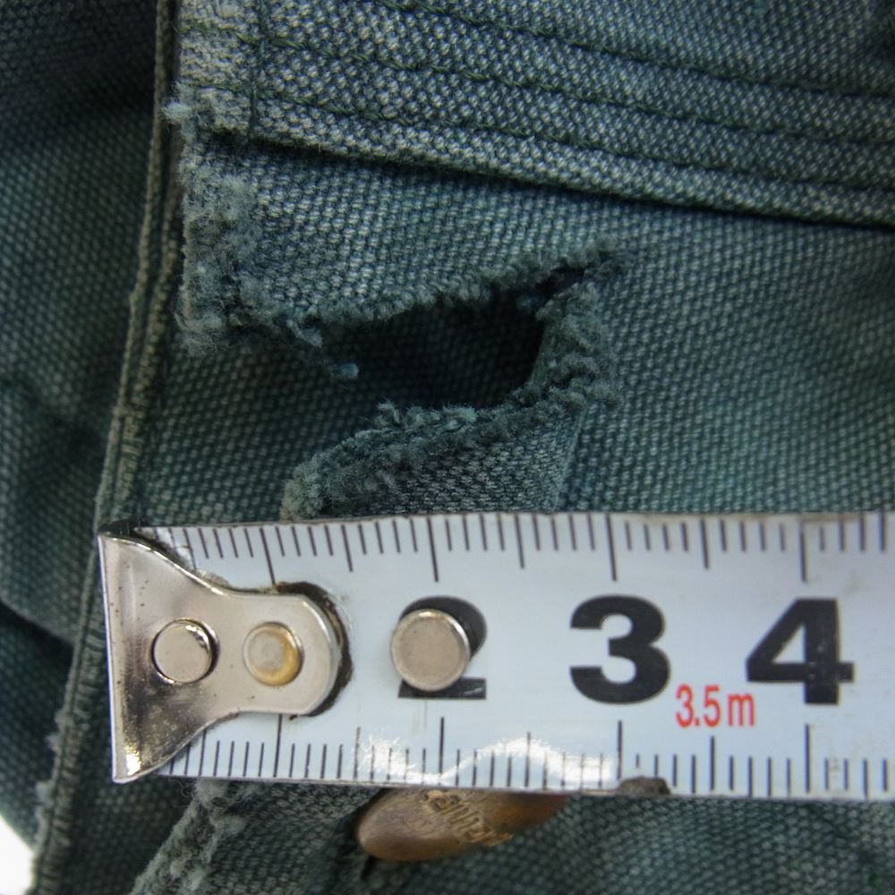 Carhartt カーハート 裏地ブランケット ダック カバーオール ジャケット エメラルドグリーン系【中古】