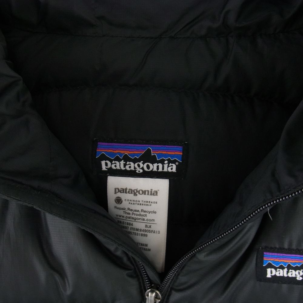 patagonia パタゴニア 13AW 84905 W's Down Sweater Hoody ダウンセーター フーディ ダウンジャケット ブラック系 XS【中古】